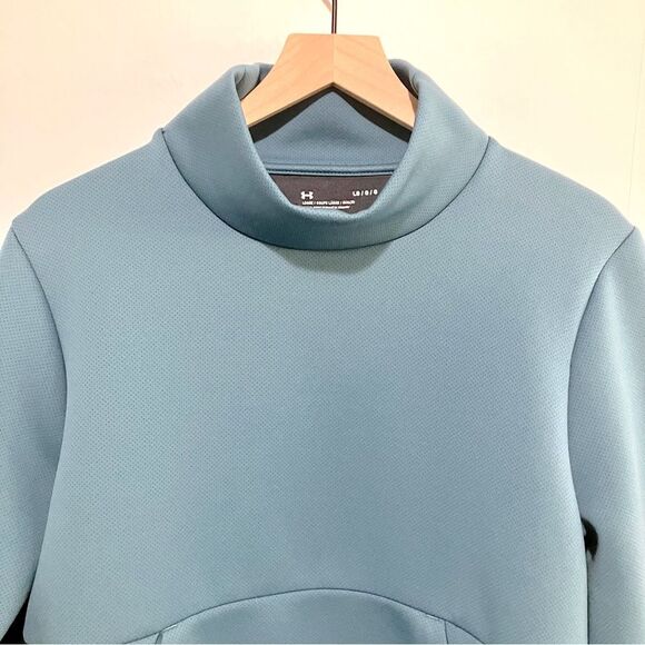 Under Armour Sweatshirt Women Size Large Teal Move Mock - Picture 4 of 10